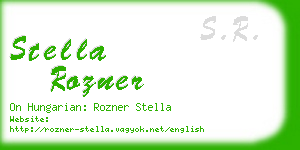 stella rozner business card